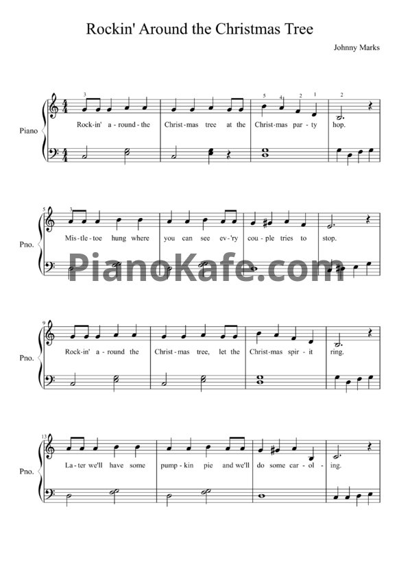 Ноты Brenda Lee - Rockin' around the Christmas tree