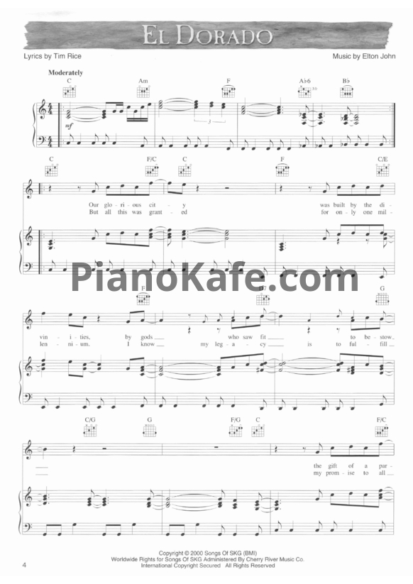 Ноты Hans Zimmer - The Road to El Dorado