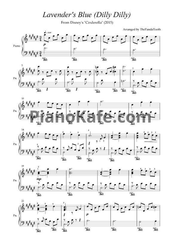 Ноты Sammy Kaye - Lavender's blue (Dilly dilly)