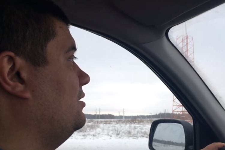 На севере Саратовской области лег первый снег. Видео