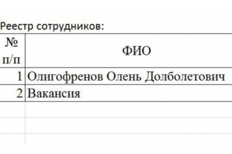 Администрация района прислала шаблон пропуска на имя Оленя Долболетовича Олигофренова