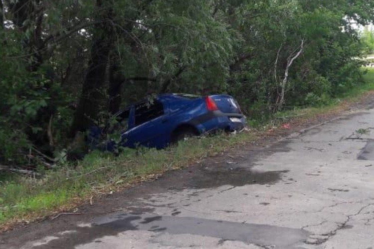 В Балакове женщина за рулем Логана врезалась в дерево