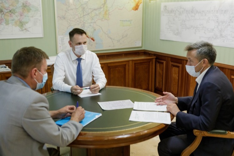 Директор Газпромтрансгаз Владимир Миронов и Александр Соловьев обсудили вопросы газоснабжения