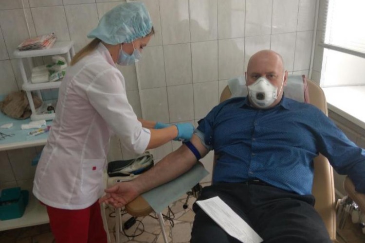 Члены “Боевого братства“ организовали акцию по сдаче донорской крови
