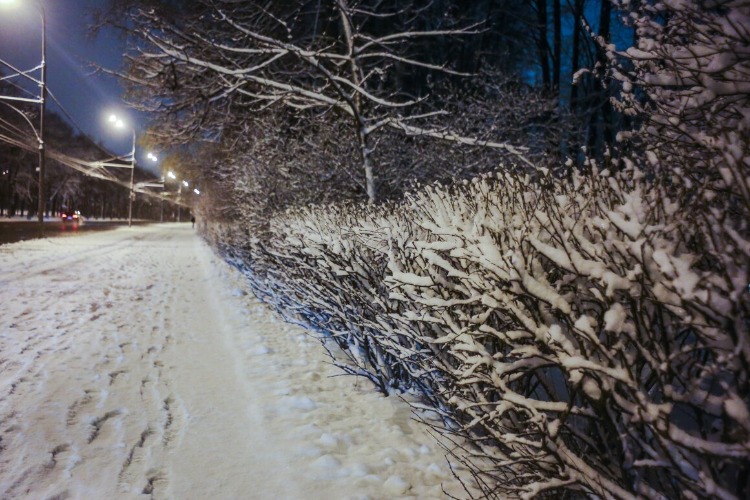25 машин и 100 рабочих сегодня ночью ликвидировали последствия снегопада в Балаково