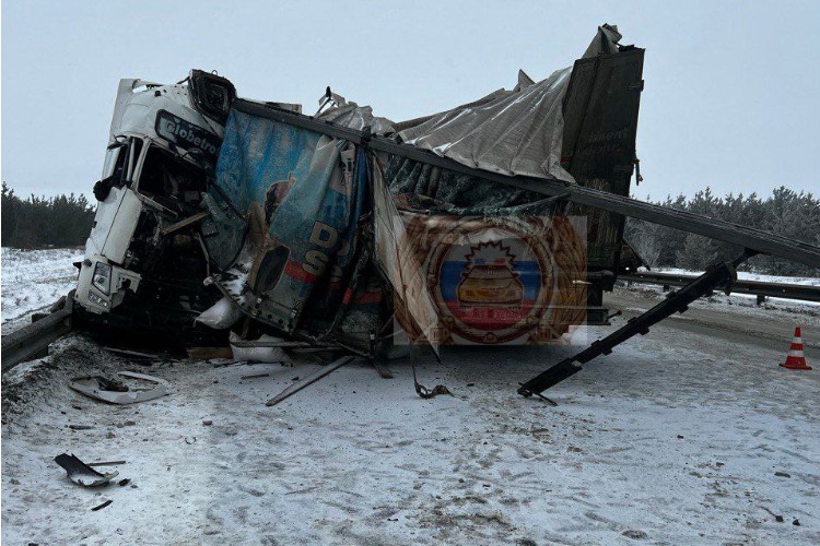 Две фуры попали в жуткое смертельное ДТП