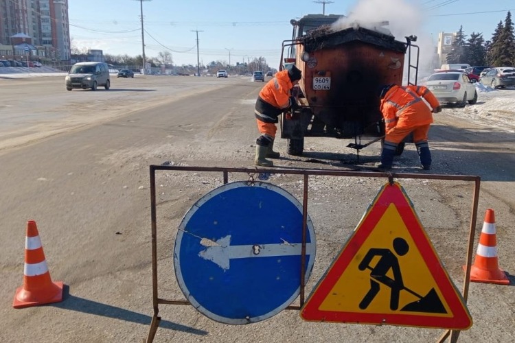 Оказывается, в Балаково идет текущий ремонт дорог