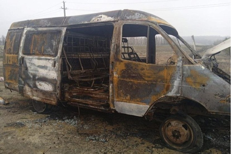 Газель с товаром из Балакова сгорела на трассе Сызрань — Волгоград