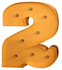Световая цифра "2"