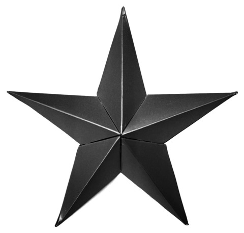 Звезда картонная 15
