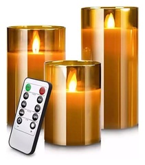 Набор LED-свечей 3 шт с пультом
