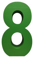 Цифра из пенопласта "8"
