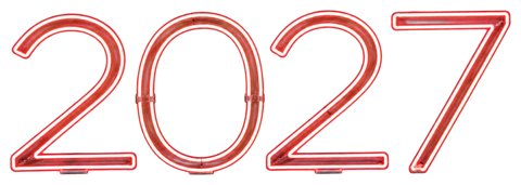 Цифры 2027_70см неон