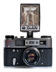 Фотоаппарат «ФЭД-5», со вспышкой