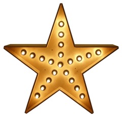 Звезда с лампами 100см острая закрытая.