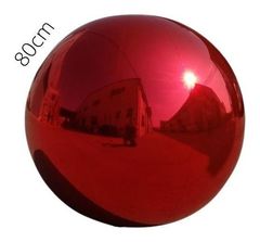 Сфера. Шар красный зеркальный 80 см