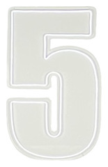 Неоновая цифра "5"