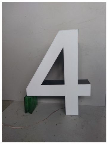 Цифра "4" малая с подсветкой