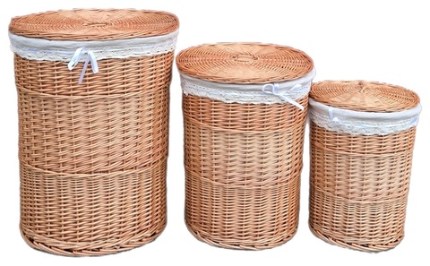 Корзины "Рюши" сет из 3