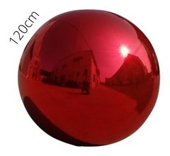 Сфера. Шар красный зеркальный 120 см