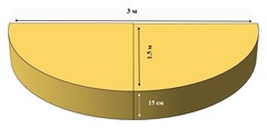 Каркас для подиума «полукруг» высота 15 см