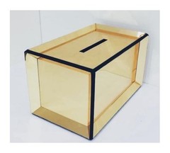 Шкатулка для денег зеркальное золото