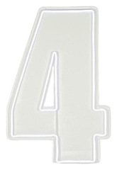Неоновая цифра "4"