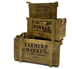 Набор деревянных ящиков «Rermers market”