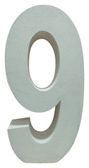 Цифра из пенопласта "9"
