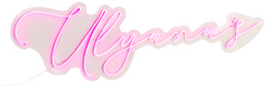 Неоновая надпись "Ulyana's"