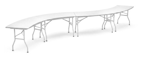 Набор из 4 столов «Учитель», змейка плавная