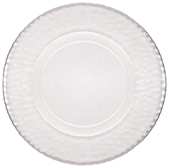 Подстановочная тарелка "Аляска" серебряная кайма