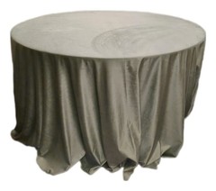 Скатерть круглая бархатная "Мох"