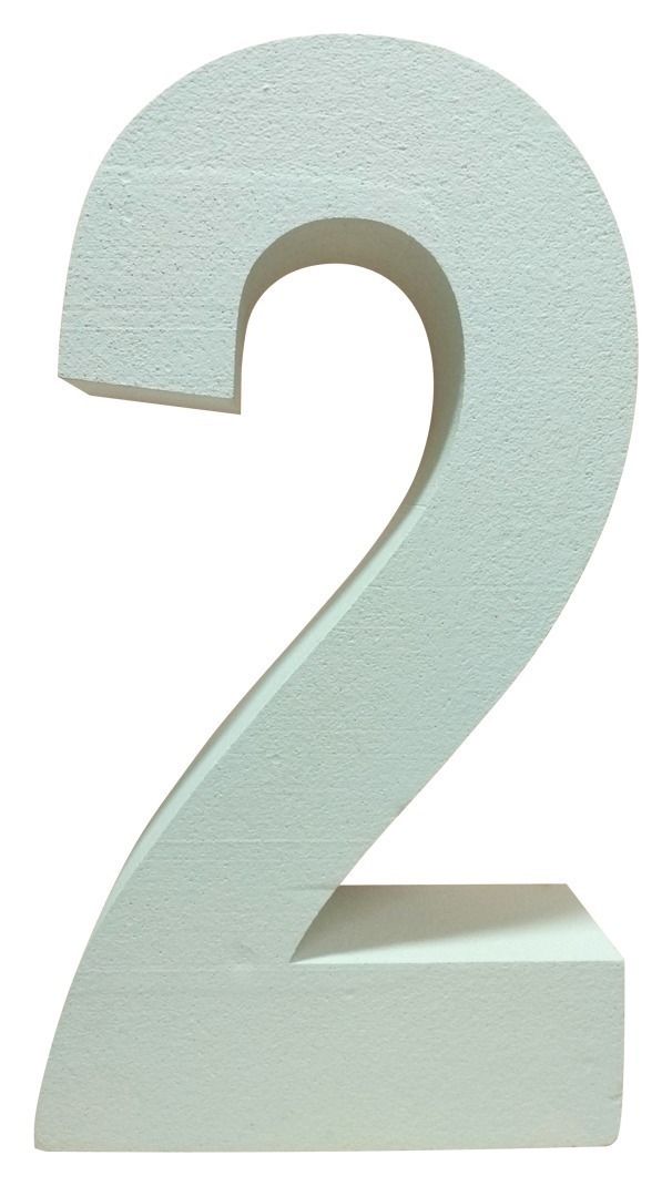 Цифра из пенопласта "2"