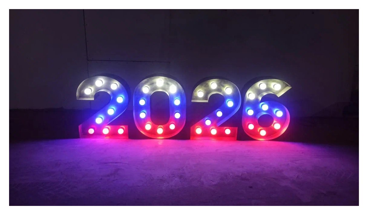 Цифры 2027_металл 50см 
