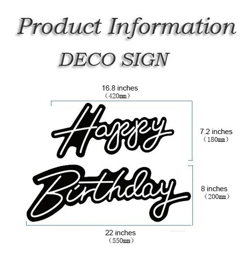 Неоновая вывеска «Happy Birthday »