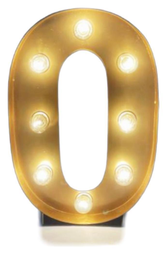 Световая цифра "0" 50см