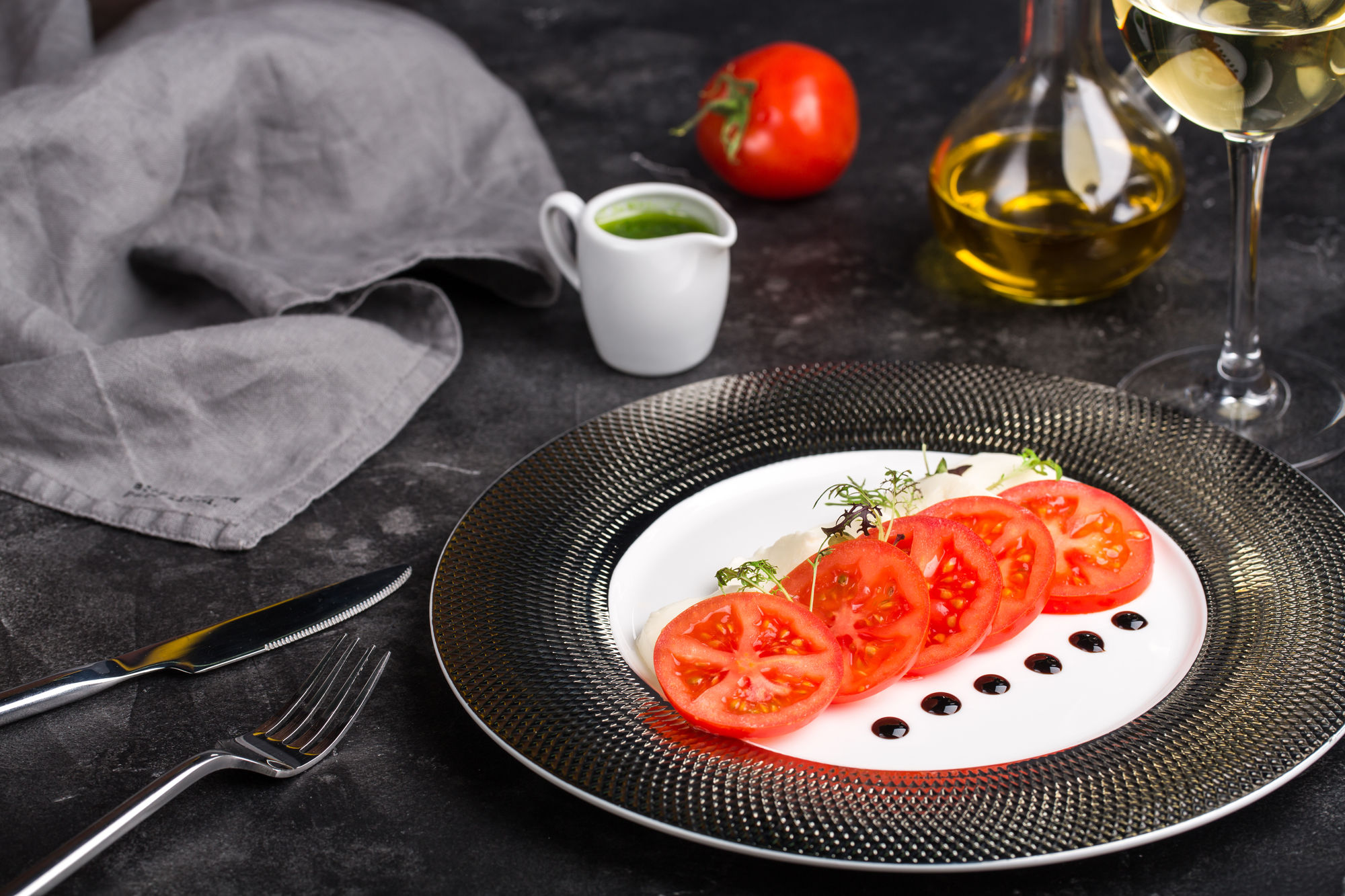 Тарелка ТЕНЕРИФЕ серебро D26см фарфор