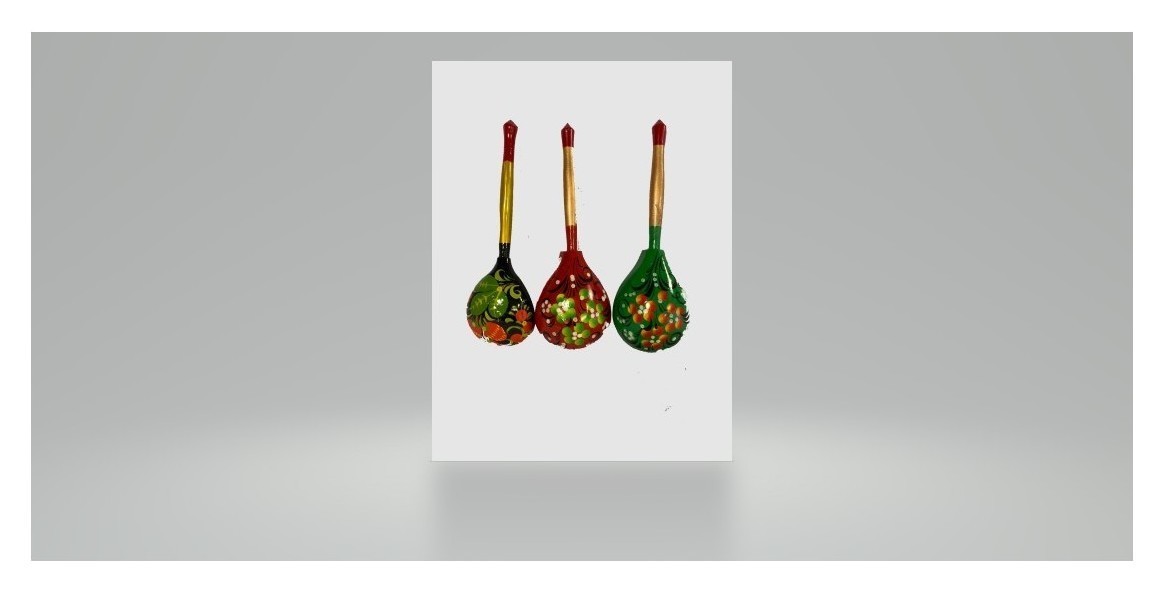 Ложка деревяная, расписная (микс)