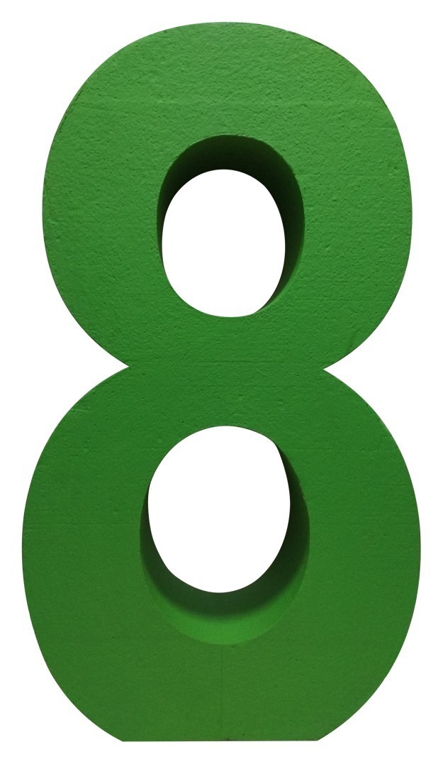 Цифра из пенопласта "8"