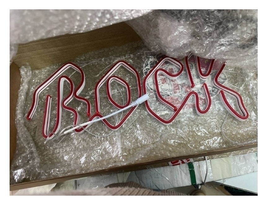 арт. 329 - неоновая вывеска "ROCK"