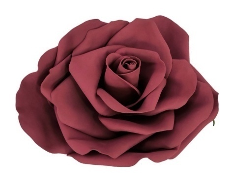 Роза из фоамирана винная 35*35