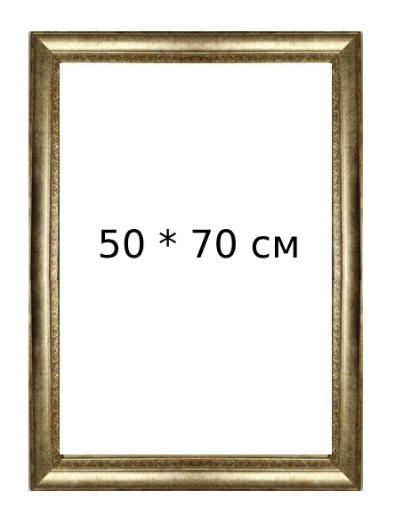 Рама золотая 50*70