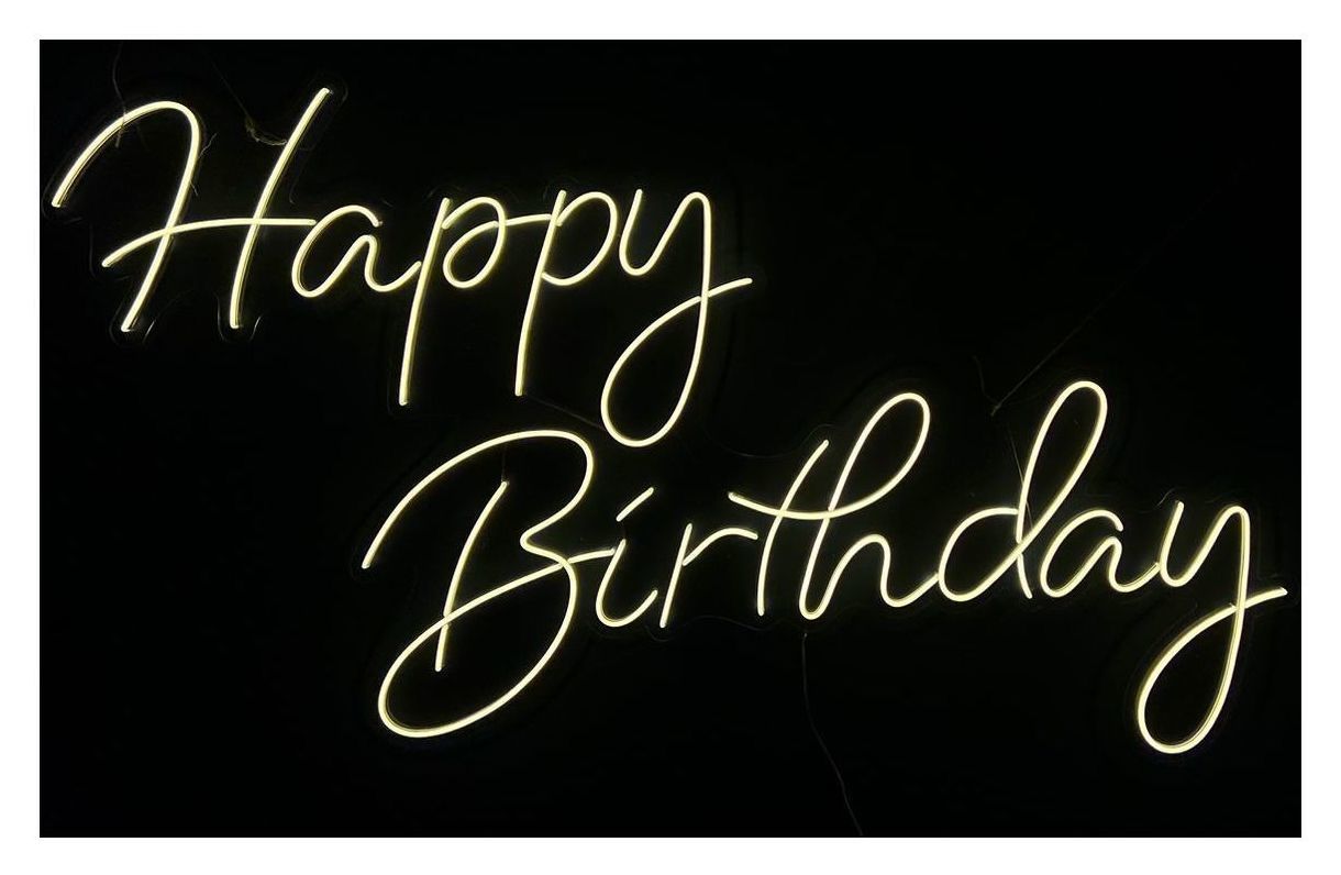 Неоновая вывеска Happy Birthday