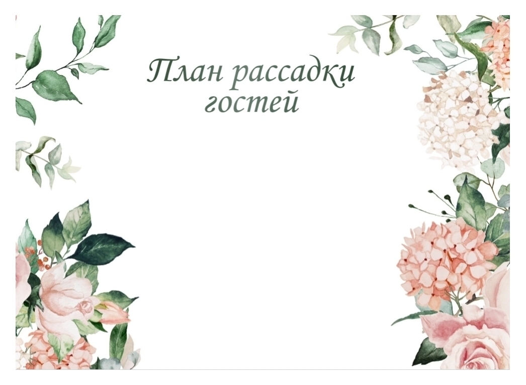 Основа под план н рассадки