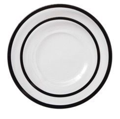 Cет тарелок Black Rim 32/28 cm