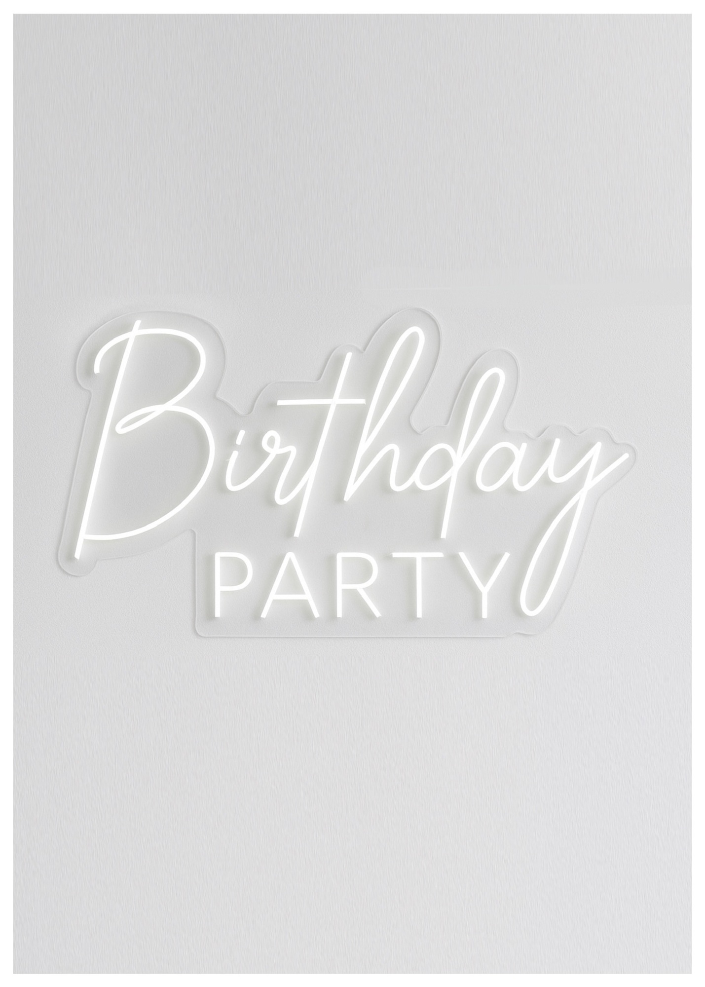 Неоновая вывеска "Birthday Party"