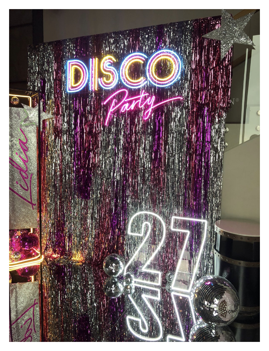Неоновая вывеска DISCO Party