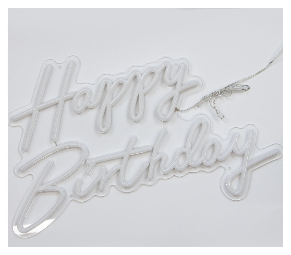 Неоновая вывеска Happy Birthday