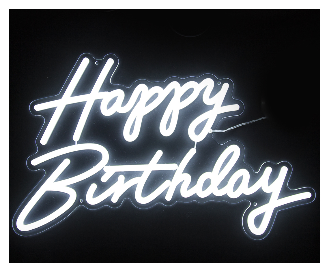 Неоновая вывеска Happy Birthday